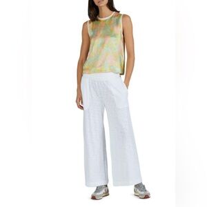 Anthony Thomas Melillo Palm-Print Silk
Charmeuse Top brand new with tag